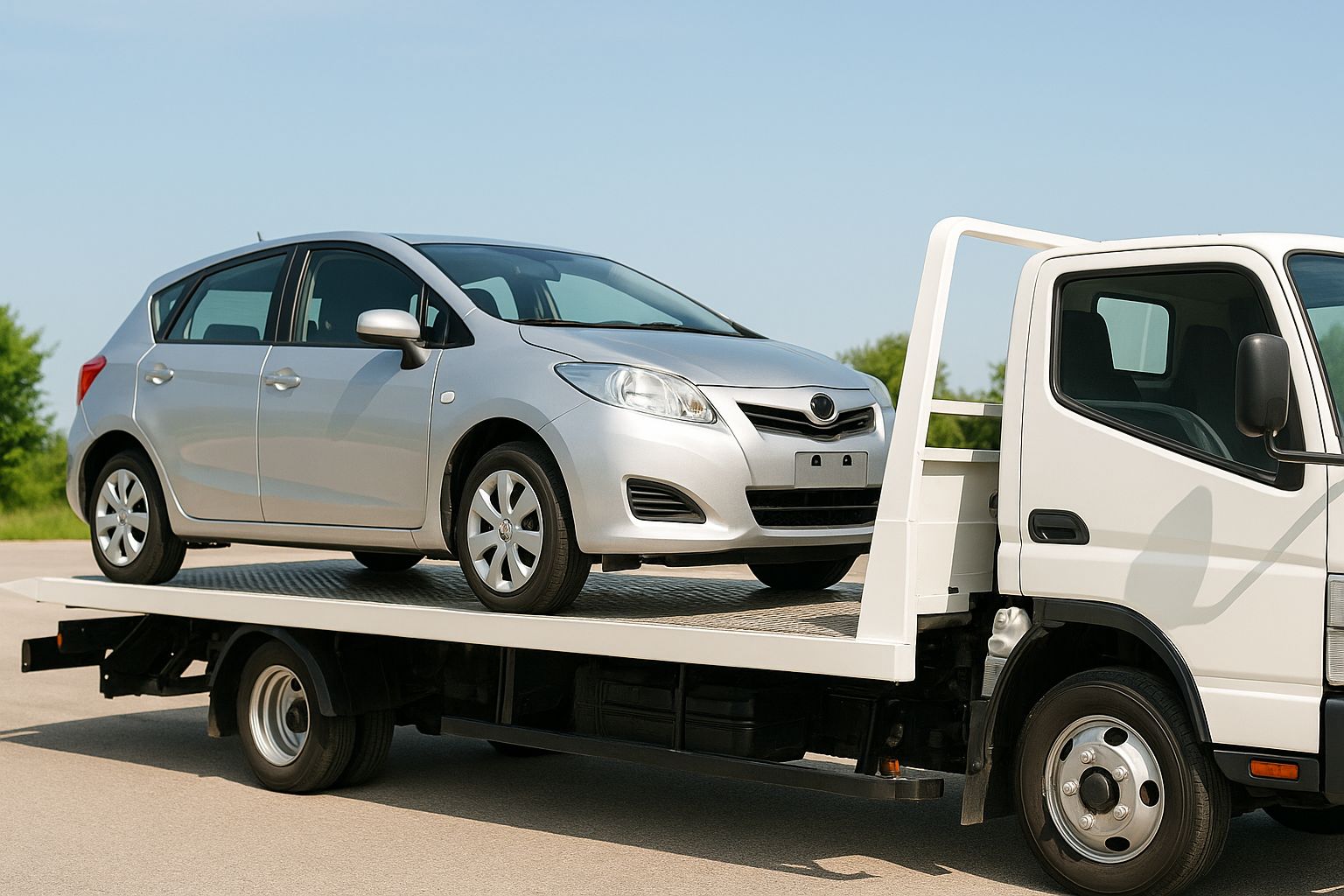 レッカー移動の写真